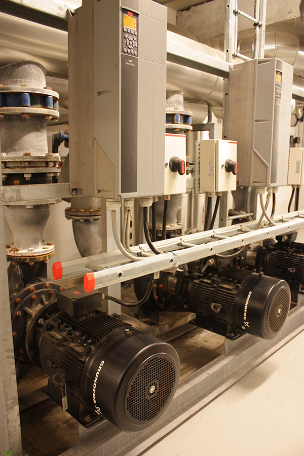 Efficient Grundfos equipment installed in the Crowne Plaza Copenhagen Towers