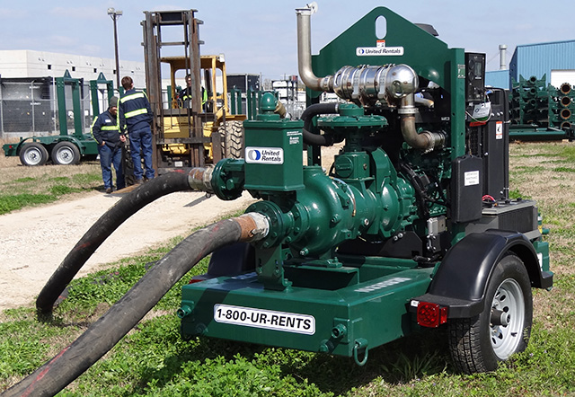 DOC Tier 4 Final engine on a portable pump