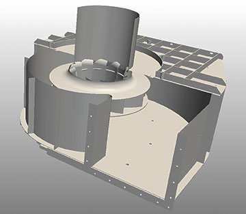CAD model of an adapted design