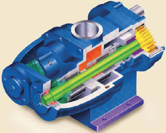 Figure 3. Circumferential piston pump with dual external bearing support.