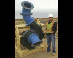 Barge-Mounted Centrifugal Pumps Eliminate Vortex Issues & Minimize Seepage