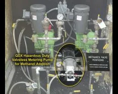 Valveless Piston Pumps Complete Denitrification of Effluent Wastewater